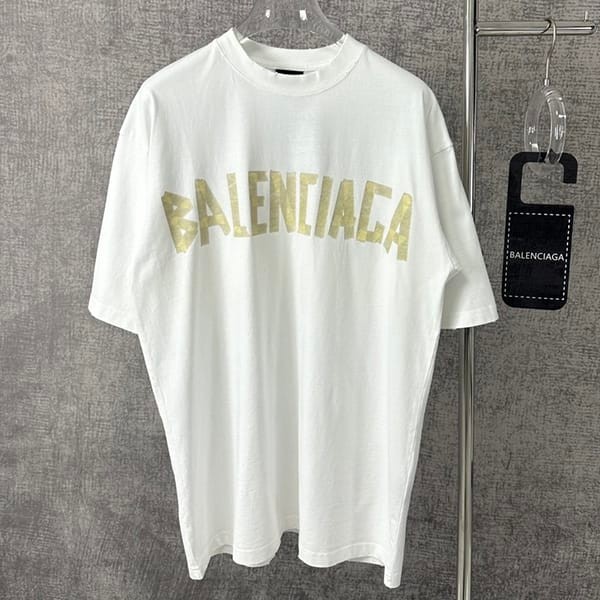 No. 1 in total sales! Balenciaga Men's Cotton Logo T-Shirt Fake bab75631