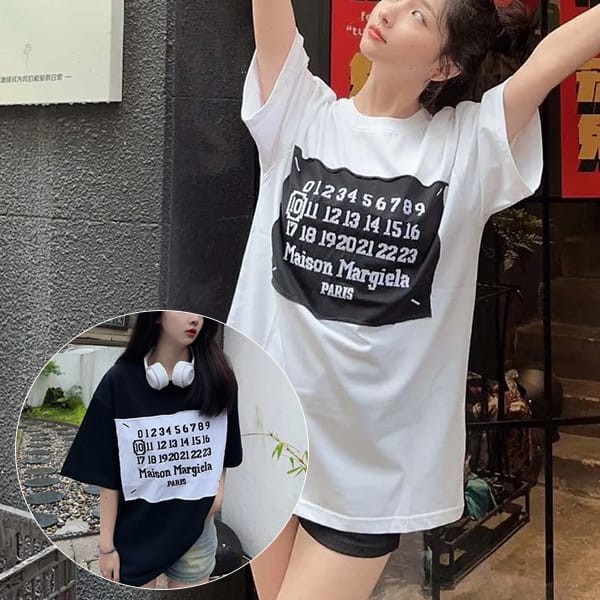 Hard to find MM6 Maison Margiela logo print T-shirt copy in 2 colors May01069 Hard to find MM6 Maison Margiela logo print T-shirt copy in 2 colors May01069