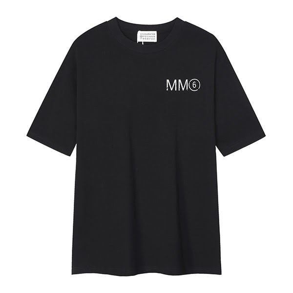 ☆Super popular☆ MM6 fake logo print crew neck short sleeve T-shirt Mau04295 ☆Super popular☆ MM6 fake logo print crew neck short sleeve T-shirt Mau04295