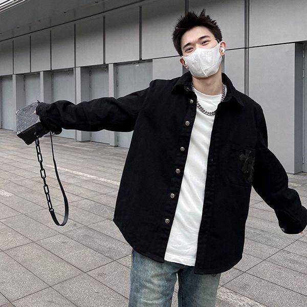 Super low price! New color☆Rare Chrome Hearts Cross Replica Denim Jacket Kuj55702