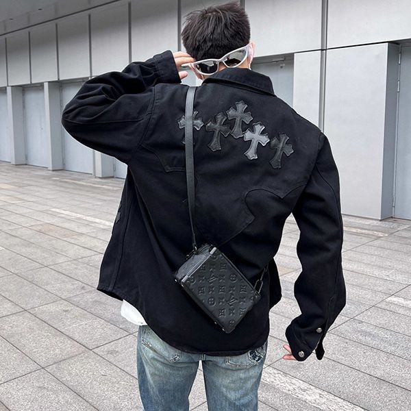 Super low price! New color☆Rare Chrome Hearts Cross Replica Denim Jacket Kuj55702