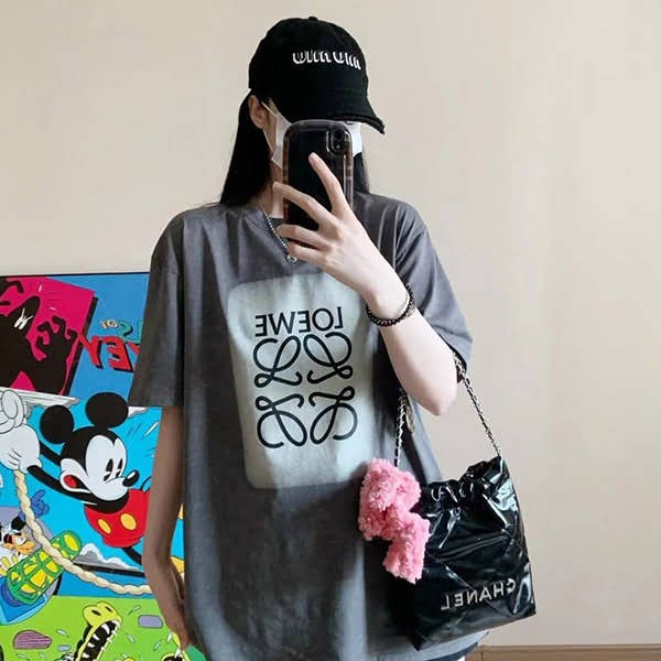 Loewe Anagram Cotton T-shirt Replica log54502 Loewe Anagram Cotton T-shirt Replica log54502