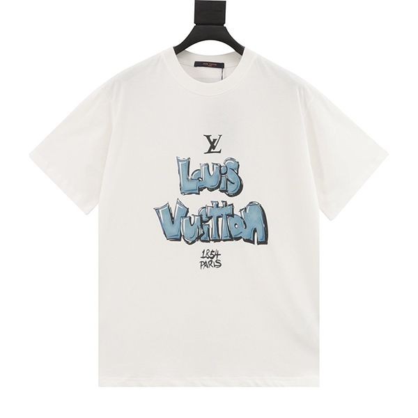 Attention ★Louis Vuitton Tarring Print Short Sleeve T-Shirt Copy vuj52246 Attention ★Louis Vuitton Tarring Print Short Sleeve T-Shirt Copy vuj52246