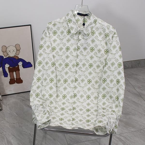 Latest and stylishLouis Vuitton Monogram long sleeve cotton shirt fake 1ABJLM Latest and stylishLouis Vuitton Monogram long sleeve cotton shirt fake 1ABJLM
