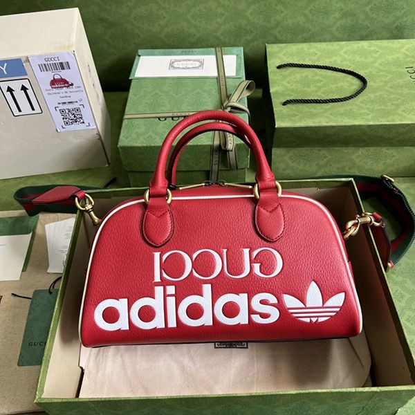 Very popular!! New color Adidas x Gucci replica mini travel bag shoulder bag guo21276