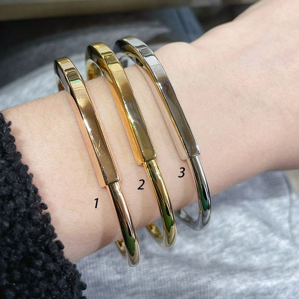 Tiffany Lock Diamond Hangul Bracelet, loved by many celebrities, imitation, 3 colors, 70653451 Tiffany Lock Diamond Hangul Bracelet, loved by many celebrities, imitation, 3 colors, 70653451