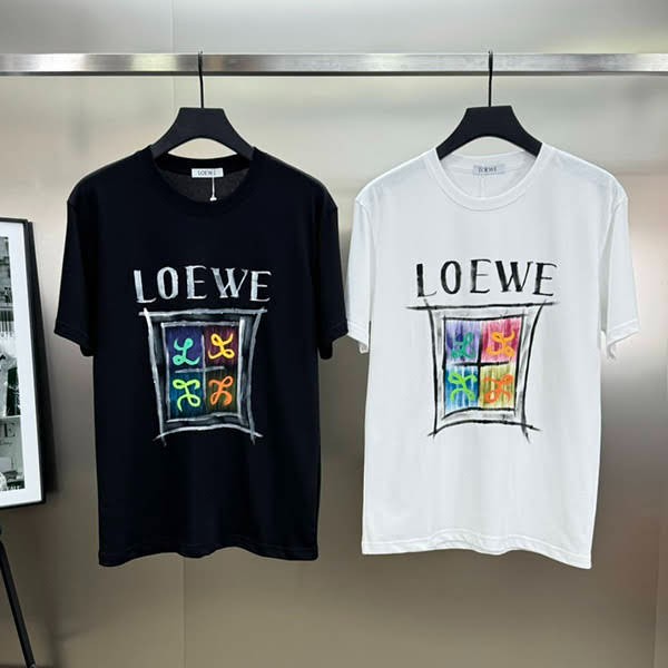 No. 1 in total sales! Loewe cotton wide T-shirt fake log30726 No. 1 in total sales! Loewe cotton wide T-shirt fake log30726