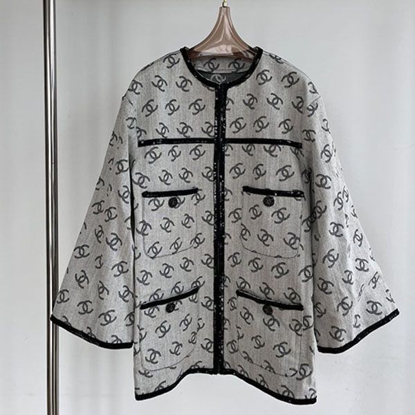 Very popular all over the world? Chanel☆Jacket Cotton Jacquard Replica shg34565