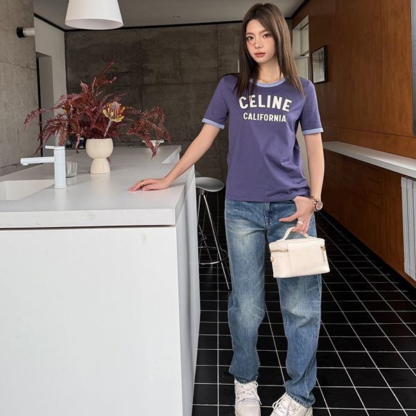 Celine T-shirt Korea California 70S T-shirt replica Cea92184