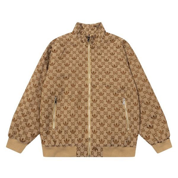 No. 1 in total sales! Adidas Gucci copy cotton jersey jacket guk39566