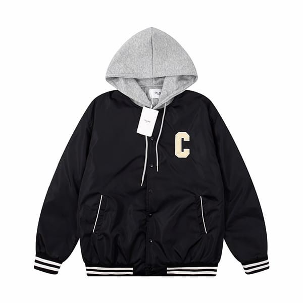 Convenient Celine replica hooded oversized teddy jacket Cec47753
