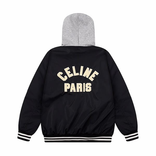 Convenient Celine replica hooded oversized teddy jacket Cec47753