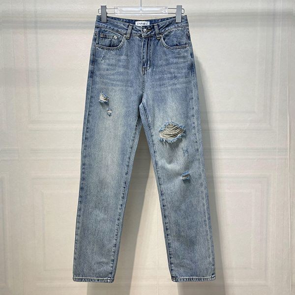 Popular all over the world? Chanel denim jeans CC logo replica shj07206