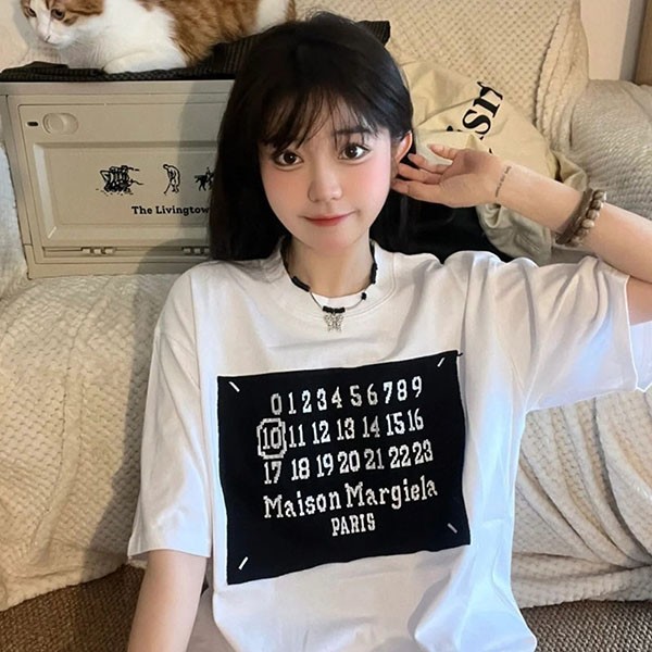 Maison Margiela Replica Numbering Logo T-shirt May27504 Maison Margiela Replica Numbering Logo T-shirt May27504