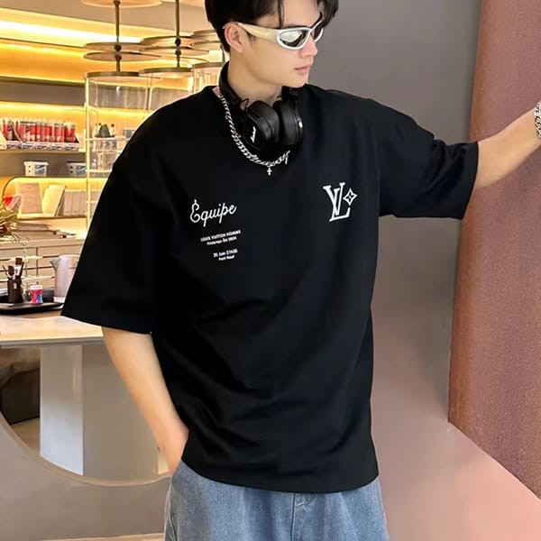 ★Popular in Japan!Louis Vuitton Faux Cotton Short Sleeve Crew Neck T-Shirt vua17758 ★Popular in Japan!Louis Vuitton Faux Cotton Short Sleeve Crew Neck T-Shirt vua17758