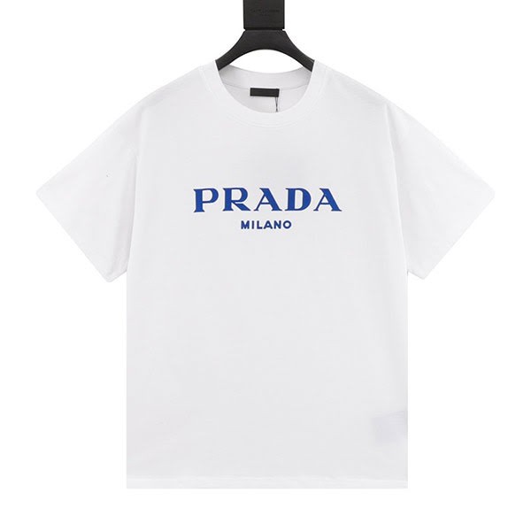 The hottest topic! Prada logo cotton T-shirt replica puk03086 The hottest topic! Prada logo cotton T-shirt replica puk03086