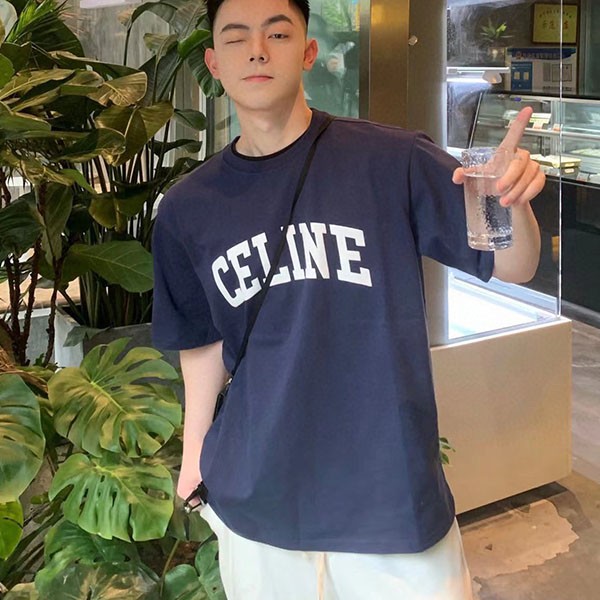 N-grade Celine logo t-shirt for men fake Cee86573 N-grade Celine logo t-shirt for men fake Cee86573