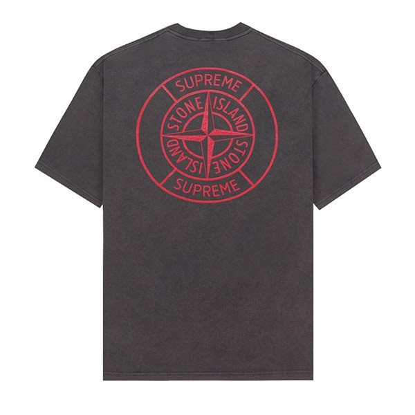 Hard to find replica Supreme x Stone Island logo T-shirt Shd96218