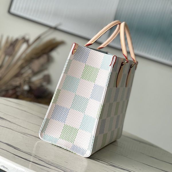 NewLouis Vuitton On the Go MM Copy Pastel Damier Tote Bag N40518