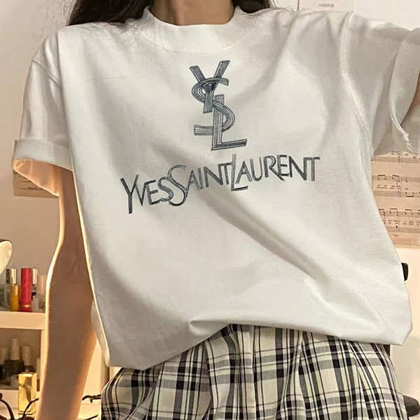 Saint Laurent Replica Logo Print Short Sleeve T-Shirt Sas81075 Saint Laurent Replica Logo Print Short Sleeve T-Shirt Sas81075