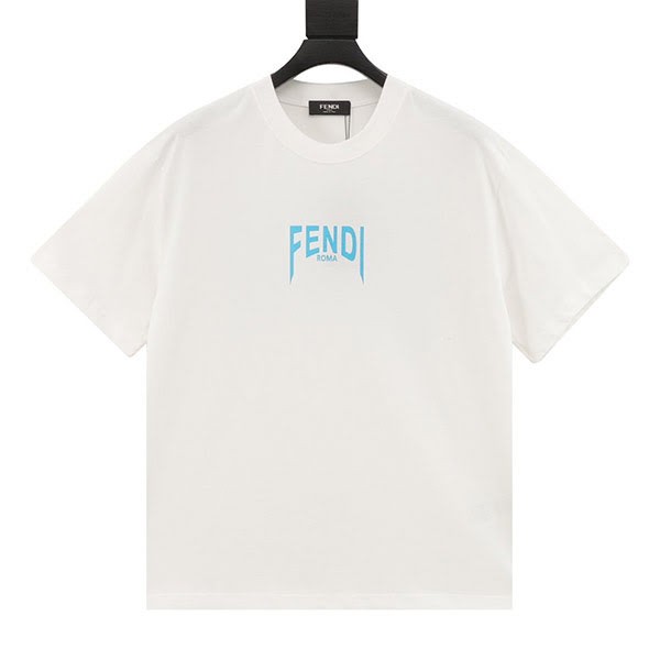 Fendi logo printed cotton T-shirt replica fes50020 Fendi logo printed cotton T-shirt replica fes50020