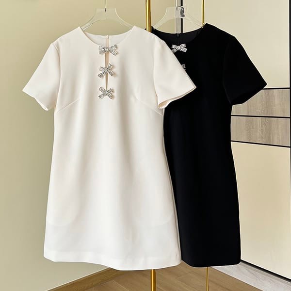 ★Popular in Japan! Valentino Replica Crepe Couture Ribbon Short Dress 2 Colors Vub36503 ★Popular in Japan! Valentino Replica Crepe Couture Ribbon Short Dress 2 Colors Vub36503