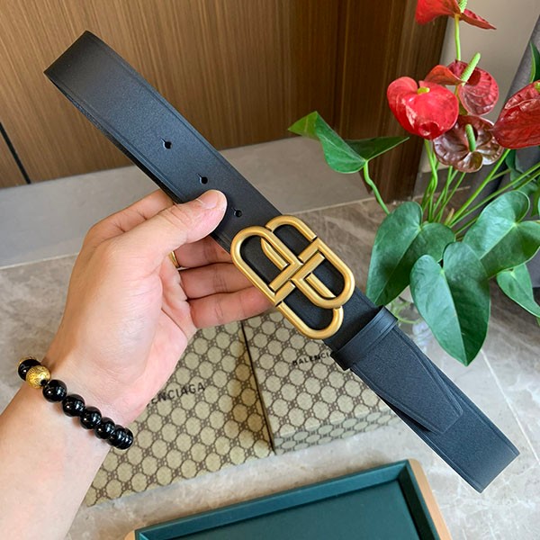 Balenciaga BB logo leather belt replica bad66825