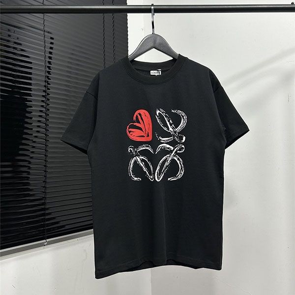 No. 1 in total sales! Loewe short-sleeved T-shirt replica, black, size M, los37067 No. 1 in total sales! Loewe short-sleeved T-shirt replica, black, size M, los37067