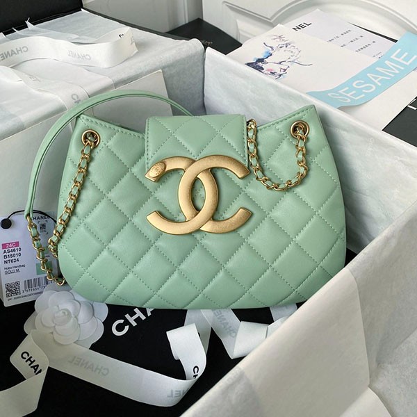 [Rare] Chanel Large CC Logo Hobo Bag Replica AS46101