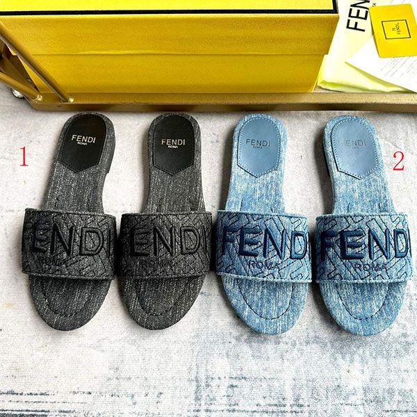 Love at first sight? Fendi Signature Replica Blue Denim Slides feh20884 Love at first sight? Fendi Signature Replica Blue Denim Slides feh20884