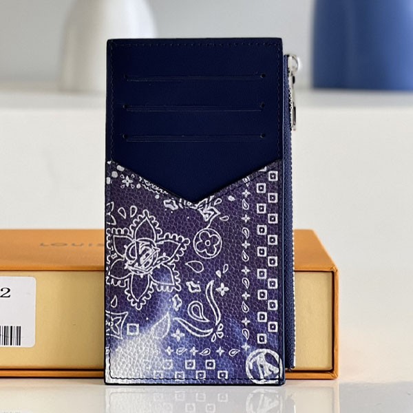 [Quick delivery]Louis Vuitton Replica Monogram Bandana Coin Card Holder ★ M81432