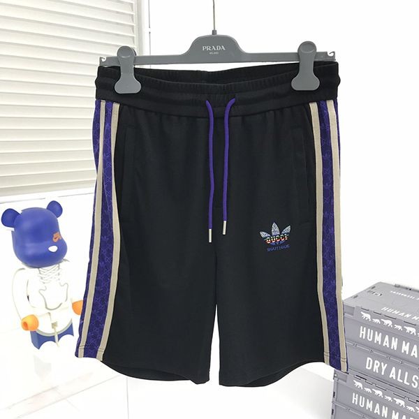 Lowest price challenge collaboration Adidas x Gucci fake ☆ shorts jogger pants gub44449
