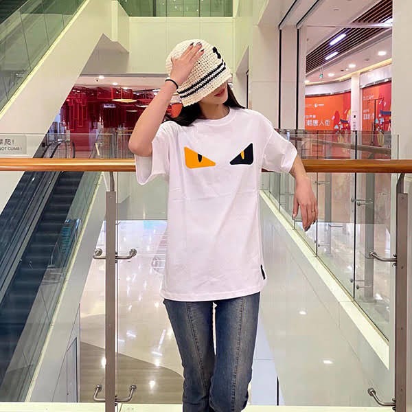 Fendi Replica Bag Bugs Logo Cotton T-Shirt fes47968 Fendi Replica Bag Bugs Logo Cotton T-Shirt fes47968