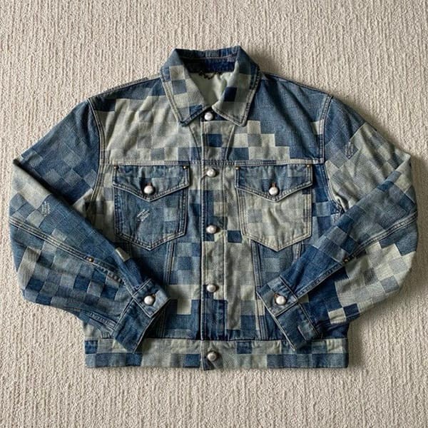 Love at first sightLouis Vuitton Damier Classic Denim Jacket, Grade N, 1AFHUU
