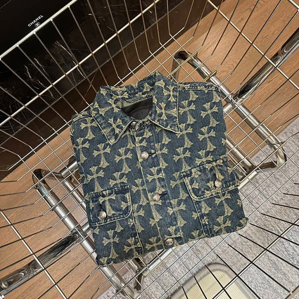 Chrome Hearts CH Cross Replica Denim Jacket Kux25047