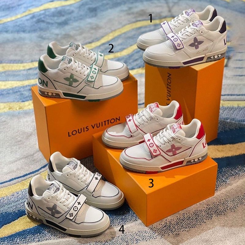 [Not available in Japan]Louis Vuitton Trainer Line Sneakers Denim Replica vuw61473