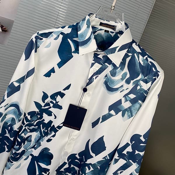 Hard to findLouis Vuitton printed cotton shirt replica 1AFAVZ