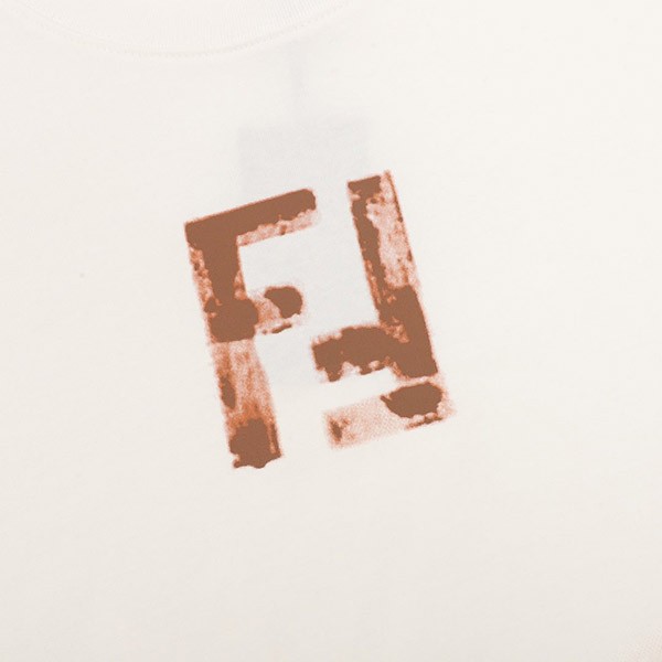Fendi Diagonal FF Print Short Sleeve T-Shirt Replica fev01152