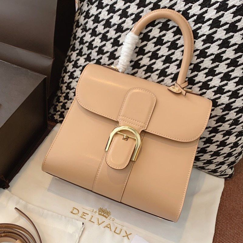 New for Fall/Winter [Delvaux Replica] Brillant Ivory Stitch Medium Handbag Der71048