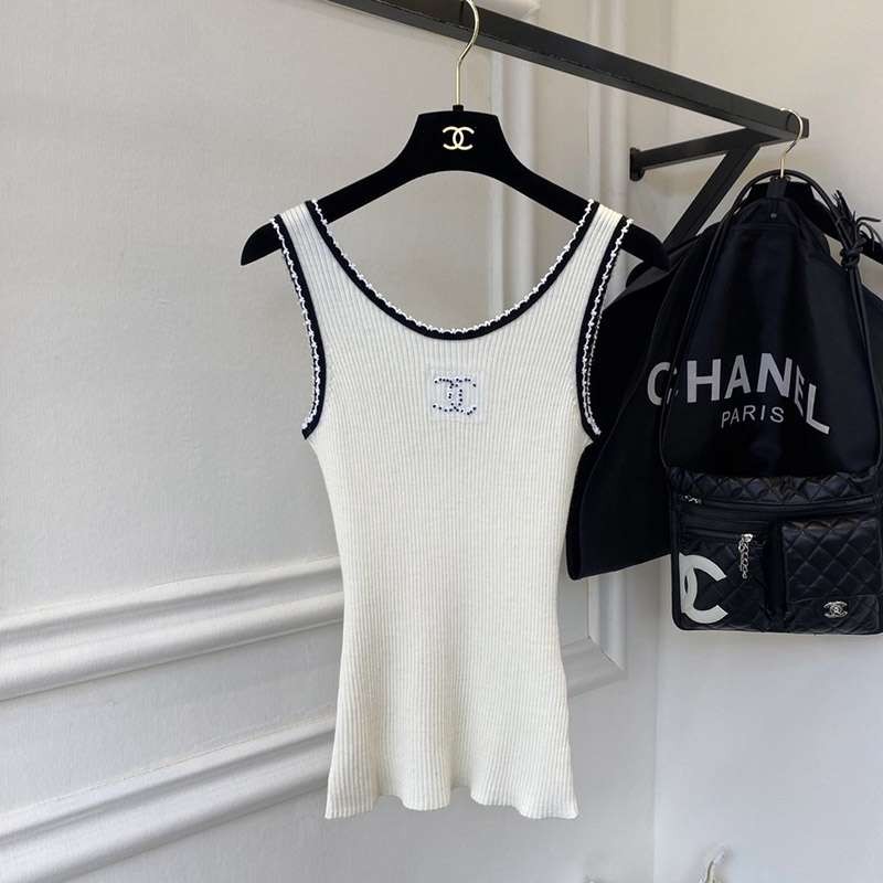 Extremely rare! Replica Chanel Icon Camisole Black shy89852