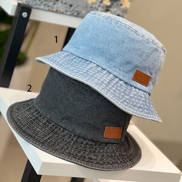 Love at first sight? Dior high-quality denim bucket hat in 2 colors dez30735 Love at first sight? Dior high-quality denim bucket hat in 2 colors dez30735