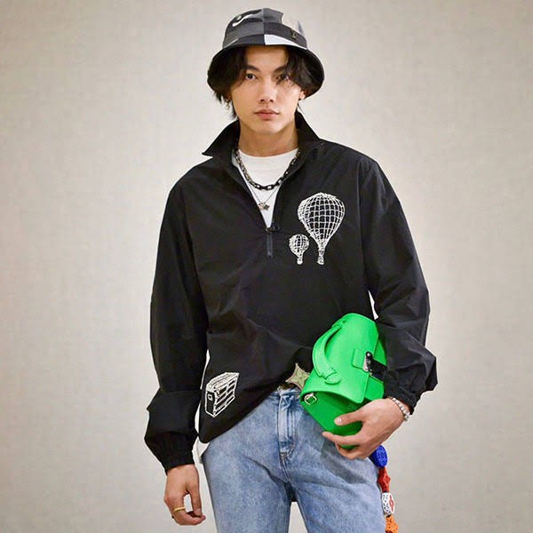 Louis Vuitton Replica Embroidered Technical Cotton Zip Shirt 1ABY2L Louis Vuitton Replica Embroidered Technical Cotton Zip Shirt 1ABY2L