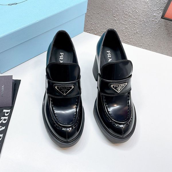 Very popular all over the world! Prada high heel loafers replica puv48609 Very popular all over the world! Prada high heel loafers replica puv48609