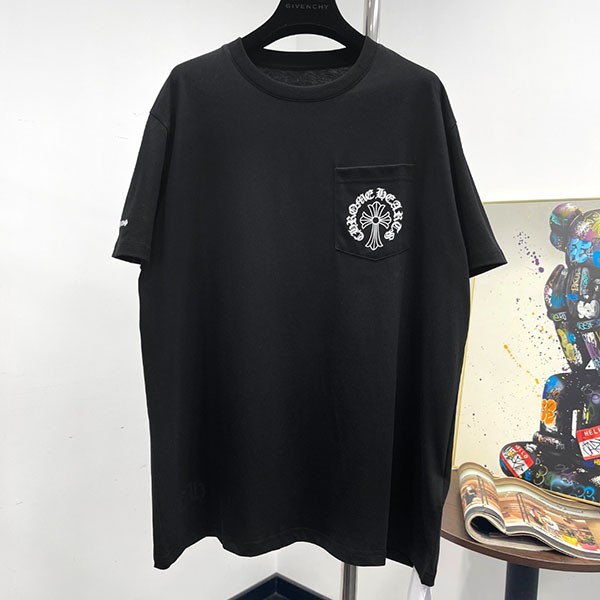 ☆Chrome Hearts Replica☆Horseshoe White Cotton T-Shirt Kuw19874 ☆Chrome Hearts Replica☆Horseshoe White Cotton T-Shirt Kuw19874