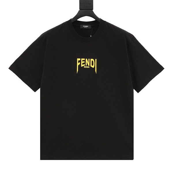Cheap price! Fendi replica logo printed cotton T-shirt fep44337 Cheap price! Fendi replica logo printed cotton T-shirt fep44337