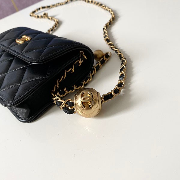Chanel Matelasse Shoulder Bag Replica Black shk34122