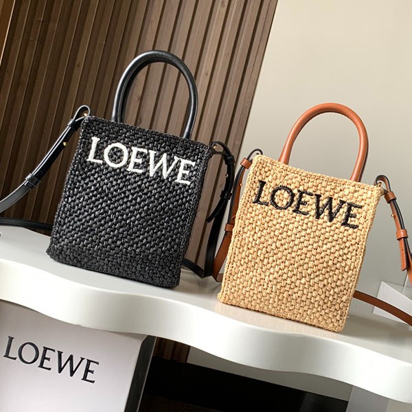 Loewe Replica Standard A5 Tote Bag (Raffia) A563S30X05