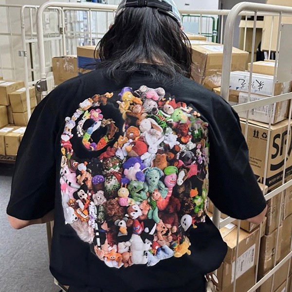 Stussy Plush T-shirt Replica Black 1904927BLAC