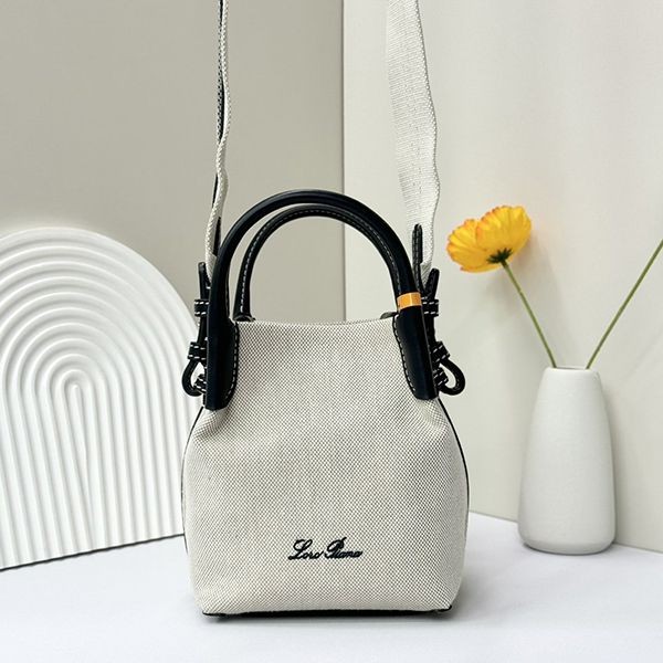 Attention★ [Loro Piana] Cashmere felt copy large bucket bag FAI1483