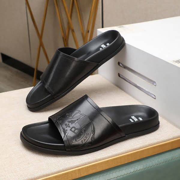 Berluti Replica Scritto Calf Leather Sandals bej02188